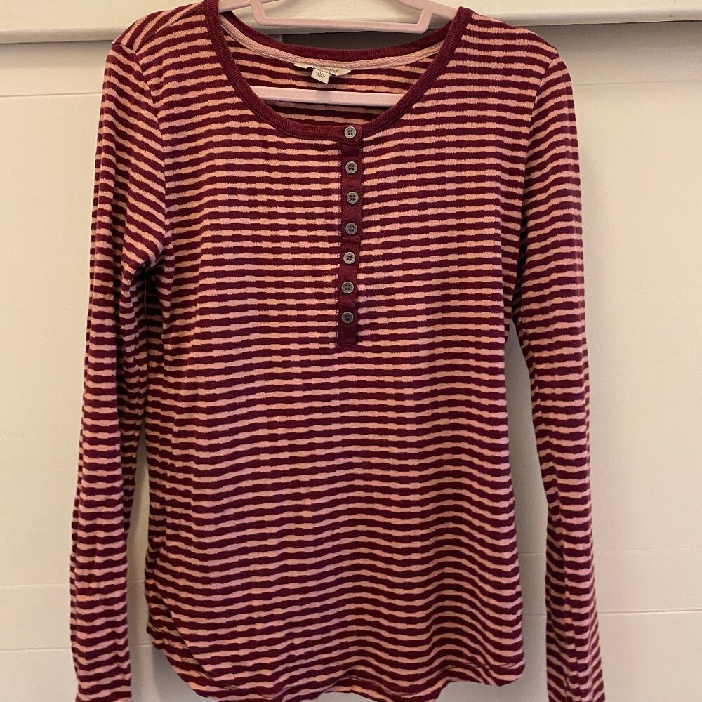 Lucky Brand women's striped long sleeved shirt, size XL